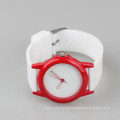 blank dial face quartz movt silicone wrist watch for girls